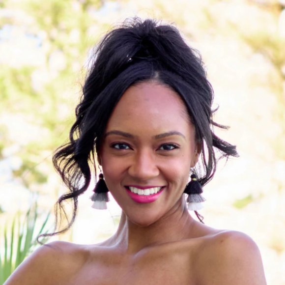 BNWT Initials Inc Wooden Tassel Necklace and Earing set. Color: Black Ombre - Picture 7 of 7